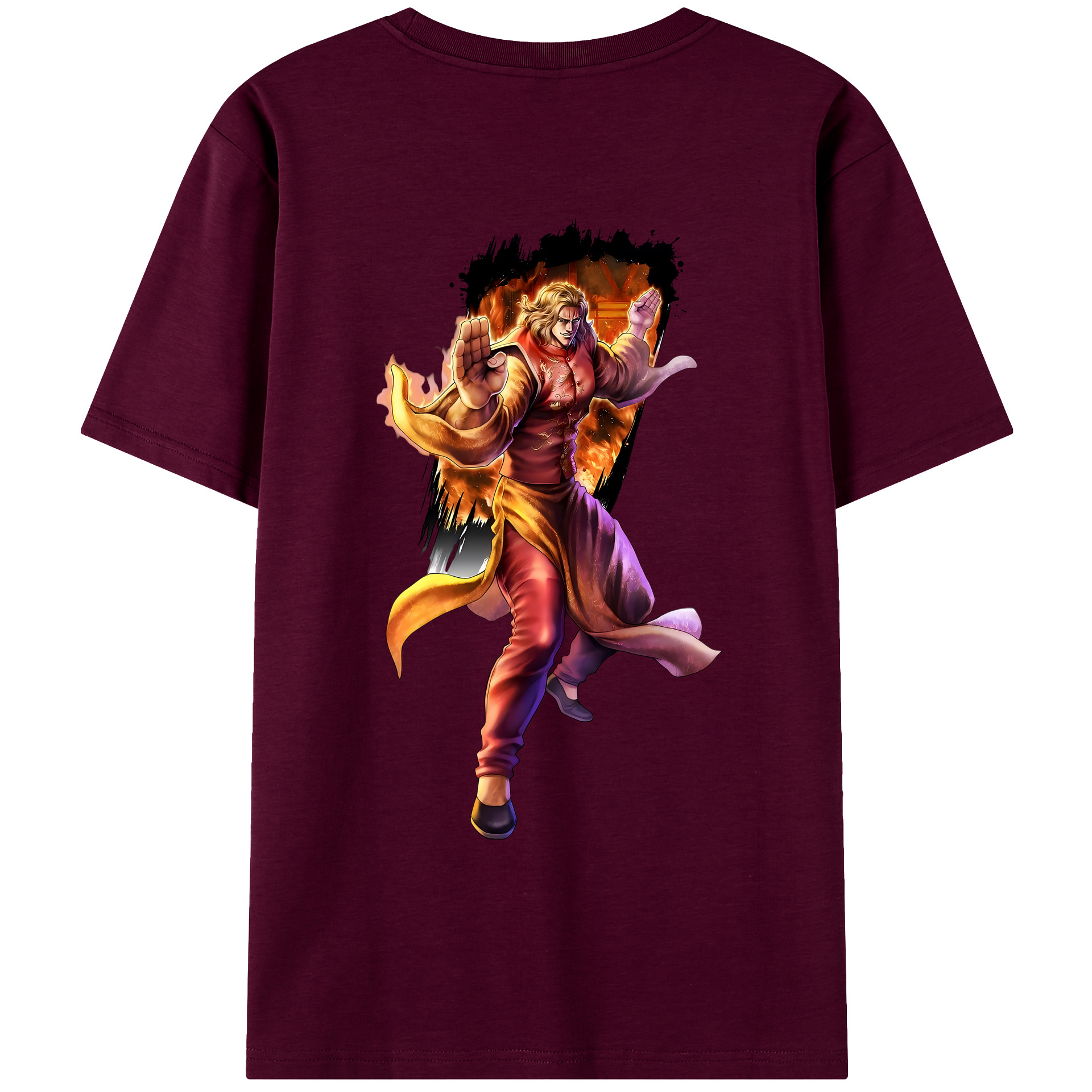 （画像用） 北斗の拳 Fist of the North Star レディース半袖Tシャツ(バックプリント)